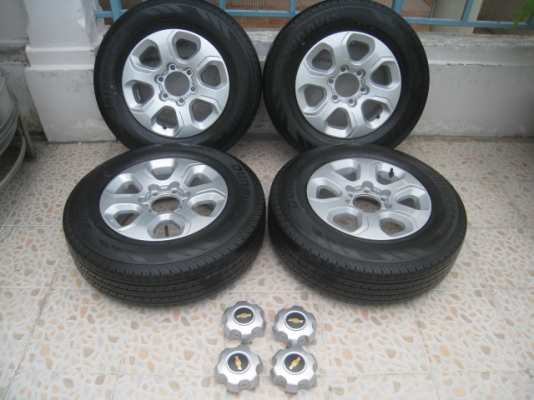 ขายล้อแม็ก Chev colorado ป้ายแดง 16"x6.5" et41 6รู139.7 +ยาง สัปดาห์ที่ 30ปี13  สนใจติดต่อเล็กคลองสามครับ (081-3747940)