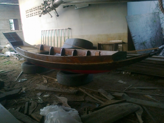 ขายเรือสำปั้น ไม้สักพร้อมใช้