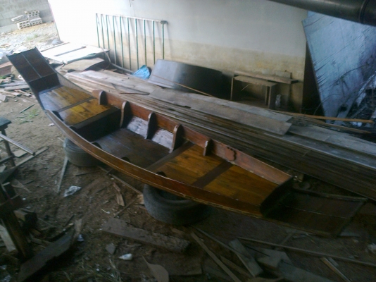 ขายเรือสำปั้น ไม้สักพร้อมใช้