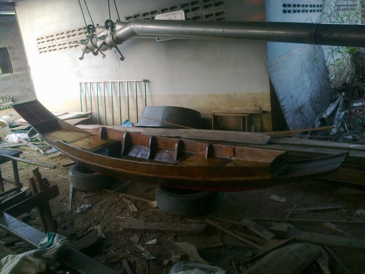 ขายเรือสำปั้น ไม้สักพร้อมใช้