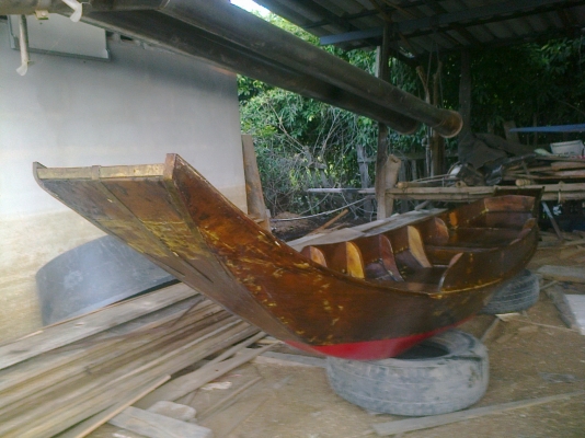 ขายเรือสำปั้น ไม้สักพร้อมใช้