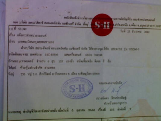 ขายอะใหล่ด่วน HITACHI EX200-3