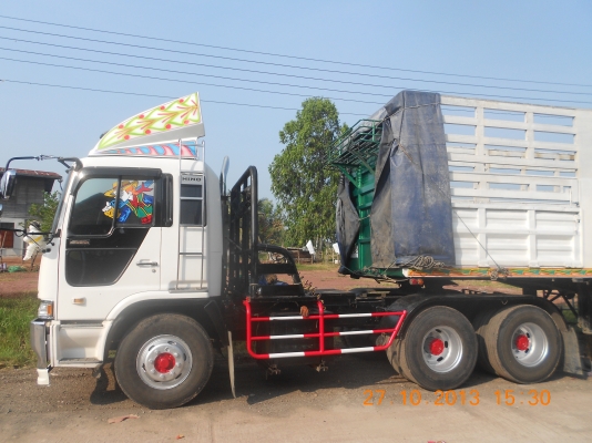 ขายรถบรรทุกเปอร์เซียพร้อมลูก 3 เพลายัด เครื่องPO9C 315 คัซซี FN ราคา1550000