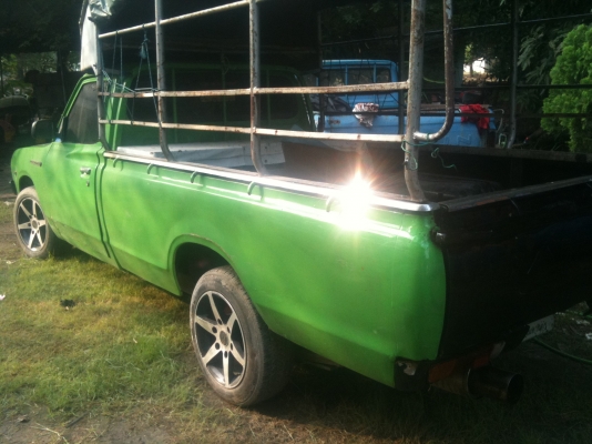 DATSUN 620 ห้าขอ สีเขียวดำสวย ไฟนอน เครื่อง 3S auto ติดแก๊ส สีเครื่องแก๊สลงเล่มแล้ว ขาย 49,000 บาท DATSUN 620 ห้าขอ สีเขียวดำสวย ไฟนอน เครื่อง 3S auto ติดแก๊ส สีเครื่องแก๊สลงเล่มแล้ว ขาย 49,000 บาท