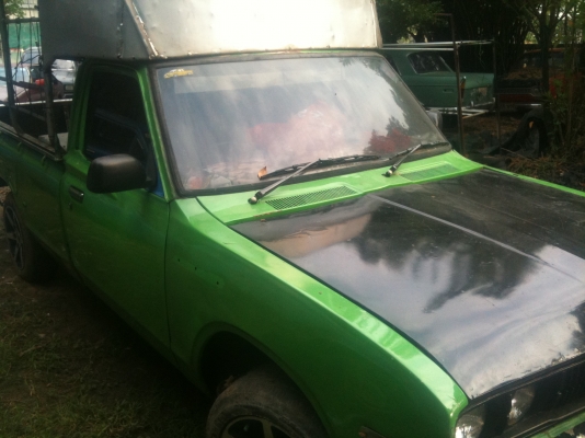 DATSUN 620 ห้าขอ สีเขียวดำสวย ไฟนอน เครื่อง 3S auto ติดแก๊ส สีเครื่องแก๊สลงเล่มแล้ว ขาย 49,000 บาท DATSUN 620 ห้าขอ สีเขียวดำสวย ไฟนอน เครื่อง 3S auto ติดแก๊ส สีเครื่องแก๊สลงเล่มแล้ว ขาย 49,000 บาท