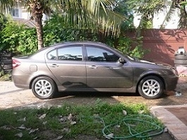 ขายรถ PROTON PERSONA 1.6 A/T รุ่นTOP ABS AIRBAG2ใบ  ปี2011 NGVจากโรงงาน สีน้ำตาลดำ