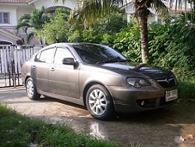 ขายรถ PROTON PERSONA 1.6 A/T รุ่นTOP ABS AIRBAG2ใบ  ปี2011 NGVจากโรงงาน สีน้ำตาลดำ