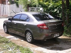 ขายรถ PROTON PERSONA 1.6 A/T รุ่นTOP ABS AIRBAG2ใบ  ปี2011 NGVจากโรงงาน สีน้ำตาลดำ