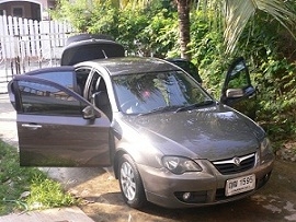 ขายรถ PROTON PERSONA 1.6 A/T รุ่นTOP ABS AIRBAG2ใบ  ปี2011 NGVจากโรงงาน สีน้ำตาลดำ