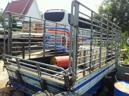 กระบะคาโก้ ยาว5.10 เมตร แป๊ปประปา คอกสูง HINO ไฮเทค พร้อมใช้