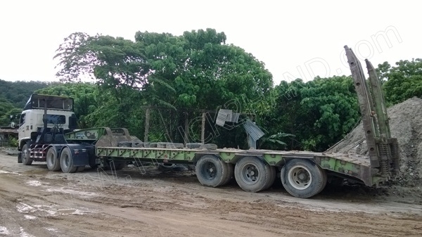 หัวลากHINO พร้อมหางโรเบส 3 เพลา เพลาเหลี่ยม