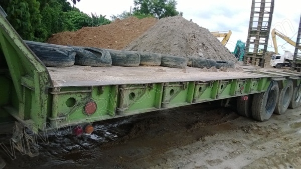 หัวลากHINO พร้อมหางโรเบส 3 เพลา เพลาเหลี่ยม