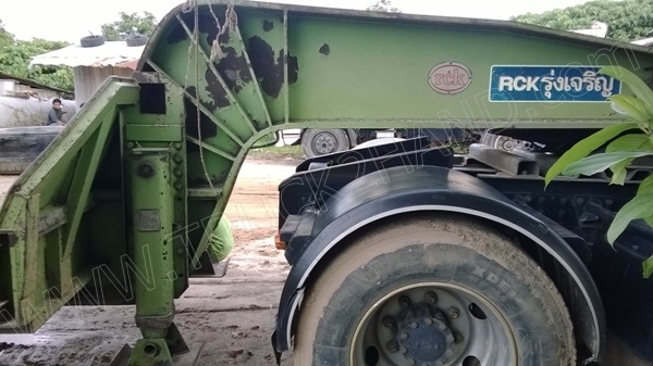 หัวลากHINO พร้อมหางโรเบส 3 เพลา เพลาเหลี่ยม