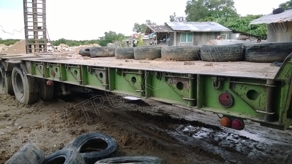 หัวลากHINO พร้อมหางโรเบส 3 เพลา เพลาเหลี่ยม