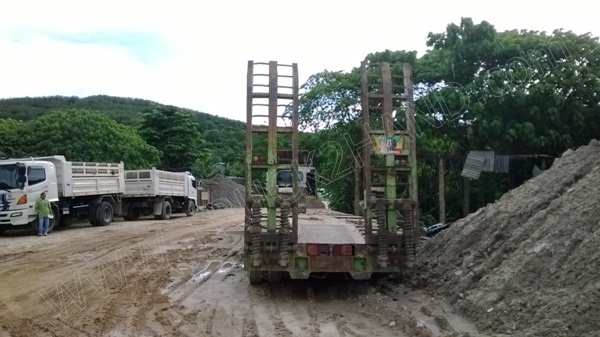 หัวลากHINO พร้อมหางโรเบส 3 เพลา เพลาเหลี่ยม