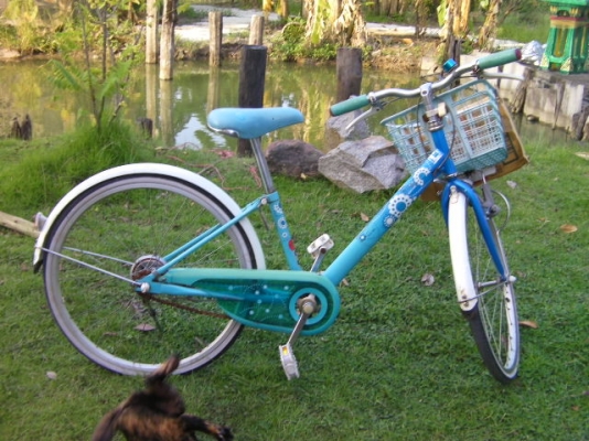 จักรยานสีฟ้าของนอกจากญี่ปุ่นสภาพสวยมีตัวปั่นไฟราคา1650บาท จักรยานสีฟ้าของนอกจากญี่ปุ่นสภาพสวยมีตัวปั่นไฟราคา1650บาท