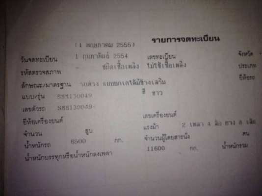 รถบรรทุกพ่วงดั๊มพ์แม่-ลูก  ยี่ห้อ MITSUBISHI FUSO  270 แรงม้า