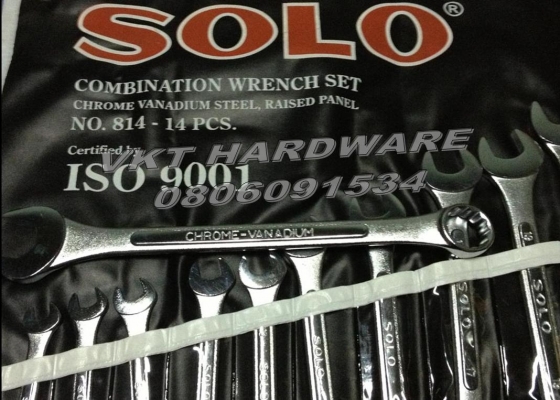 ประแจแหวนข้าง 14 ตัวชุด SOLO No.8-26