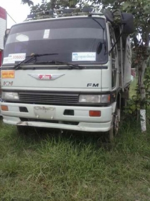 ขายรถบรรทุกพ่วง HINO 3M เครื่องเดิม เกียร์เดิม ด.ข้างเรียบ ลูก 3 คานแท้