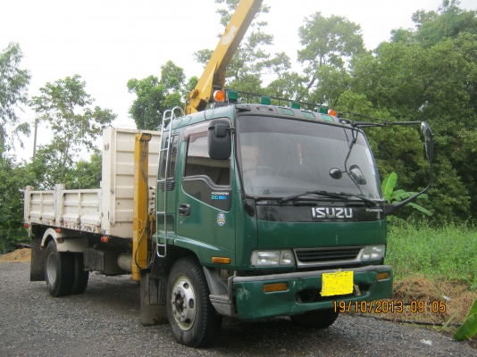 ขายด่วนล้อดั้ม+เครน TADANO 3ตัน เครื่อง 6BD1 (165)เเรง หัวเด้กก้าลงเล่มเรียบร้อย