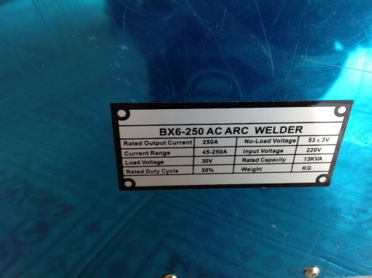 ขายตู้เชื่อมแสตนเลส 250 แอมป์ พร้อมหัวเชื่อมและสายครบ