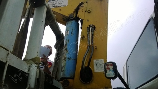 รถบรรทุก 6 ล้อติดเครน ยี่ห้อ HINO ติดเครน 5 ตัน 220 แรงม้า