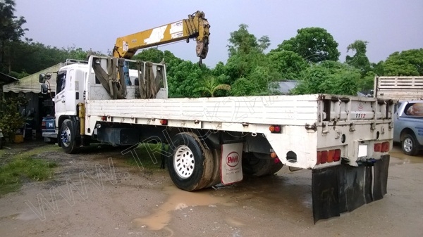 รถบรรทุก 6 ล้อติดเครน ยี่ห้อ HINO ติดเครน 5 ตัน 220 แรงม้า