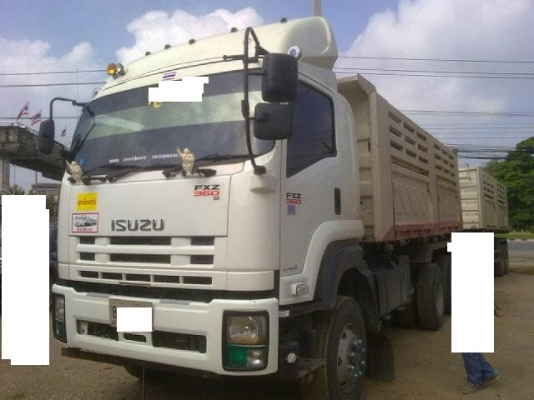 ขายรถสิบล้อ ISUZU DECA FXZ 360 พ่วงแม่ลูกดั้มสามมิตร รถสวย ปี54ลูกพ่วง 3 คาน เอกสารพร้อมโอน