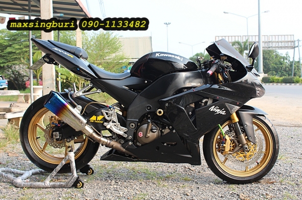 แม็กสิงห์บุรี//((ถูกที่สุด)) KAWASAKI ZX-10 ปี05 ของแต่งเยอะ ทะเบียนแท้โอนขนส่ง 298000 ด่วนๆ