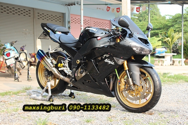 แม็กสิงห์บุรี//((ถูกที่สุด)) KAWASAKI ZX-10 ปี05 ของแต่งเยอะ ทะเบียนแท้โอนขนส่ง 298000 ด่วนๆ