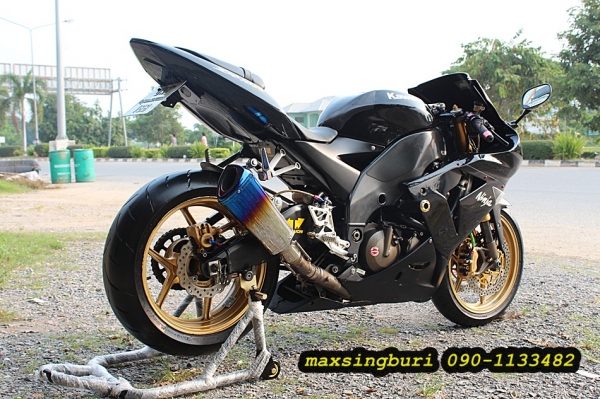 แม็กสิงห์บุรี//((ถูกที่สุด)) KAWASAKI ZX-10 ปี05 ของแต่งเยอะ ทะเบียนแท้โอนขนส่ง 298000 ด่วนๆ