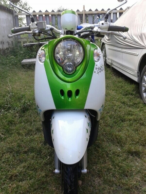 Yamaha fino ปี2012 เกย์น้ำมันแยก สีเขียวขาว