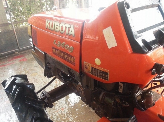 คูโบต้า L3408 4 WD 2 เพลาพร้อมโรตารี่ตราช้าง เดิมๆใช้งานได้ปรกติ