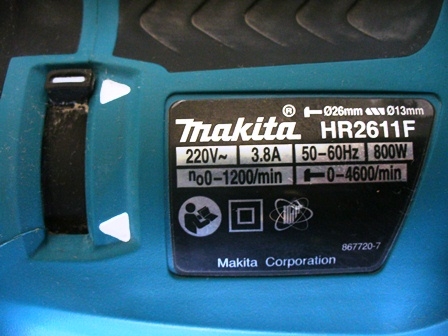 MAKITA HR2611FX สว่านโรตารี่ 26mm 800W SDS-Plus (3ระบบ) AVT MAKITA HR2611FX สว่านโรตารี่ 26mm 800W SDS-Plus (3ระบบ) AVT