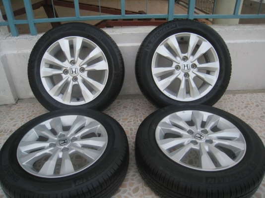 ขายล้อแม็กเดิม HONDA CITY ขอบ 15"x5" 4/100 +ยางปี 11 (081-3747940)