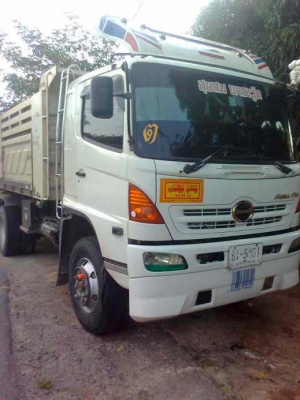 ขายรถ 10 ล้อดัมพ์ HINO MEGA 320 ปี 2550 มีระบบลากพ่วง รถวิ่งไป 300000 กิโลเมตร ราคา 2450000