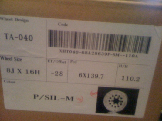 ขายล้อแม็กหยดน้ำขอบ 16