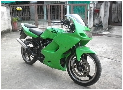 Kawazaki ZX 150cc  รุ่นสุดท้ายหายาก ทะเบียนไม่ขาดต่อ 2556