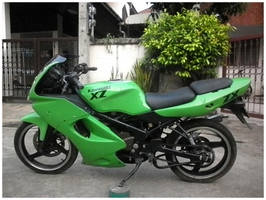 Kawazaki ZX 150cc  รุ่นสุดท้ายหายาก ทะเบียนไม่ขาดต่อ 2556