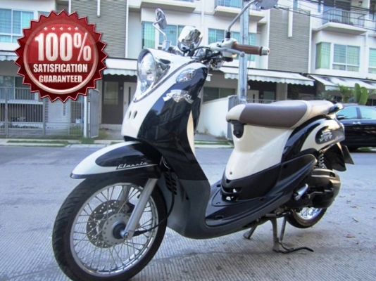 Yamaha New Fino Classic ดำ-ขาว สภาพสวยๆ มาในราคาสุดคุ้มเพียง  บาทเท่านั้น