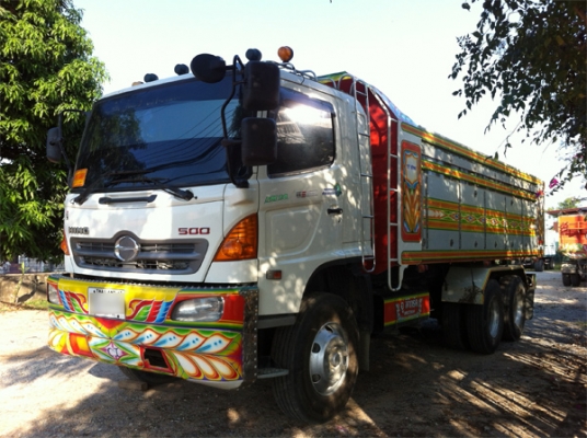 ฝากขายรถพ่วง HINO 344 ยูโร3 ปี53 ดัมพ์แม่ลูก ซีทีทรัค ลูก3คานแท้