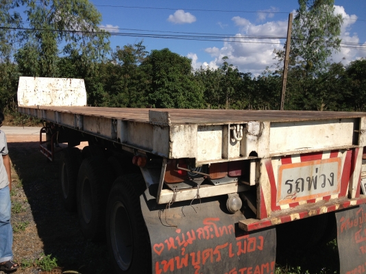 ขายด่วน หางพื้นเรียบสภาพพร้อมใช้งาน ลูกสามเพลายาว12.50เมตร ของสามมิตรปี39 เอกสารพร้อมเปลี่ยนสัญญา