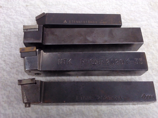 ด้ามมีดกลึงแบบจับยึดเม็ดมีด Insert (พร้อมเม็ดมีดและตัวหมุนล็อก)