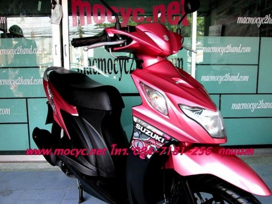 Suzuki NEX ปี 55 สีชมพู ไมล์ 4 พันโล หัวฉีด ประหยัดน้ำมัน ราคาประหยัด  18900