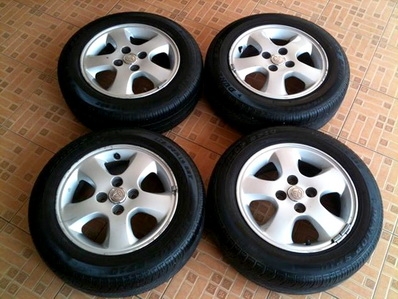 แม็กซ์ VIOS 14" ยางดอกเต็ม DUNLOP 175-65-14 PCD 4รู100 ตจว ส่งได้