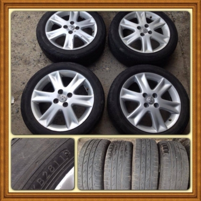 ขายล้อแม็กซ์Toyota Yaris ขอบ 16 4รู100 +ยางปี 11 ราคา 5,500 บ.ถูก