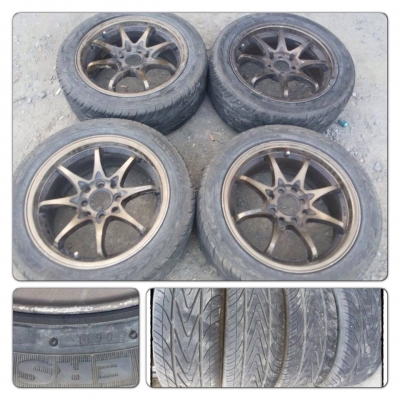 ขายแม็กมือ2ลาย CE28 ขอบ15 4รู100/114+ ยางปี11 ราคา7,900 บาทถูก