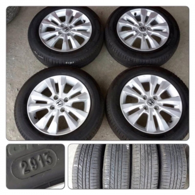 ขายล้อแม็กซ์ป้ายแดง 15 New Honda City + ยางปี13 ราคา 12,500 บ. ถูกที่สุดดดด