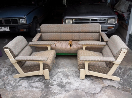 ขาย ชุดโซฟา ไม้สัก งานเก่า