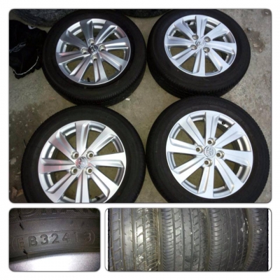 ขายล้อแม็กซ์ป้ายแดง New Vios 2013 ขอบ 15+ยางปี 13 ราคา 12,900 บ.ถูก